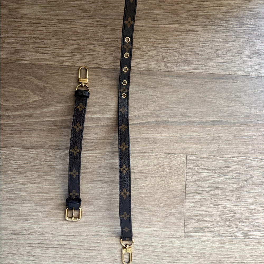 Louis Vuitton Brown and Gold Métis  Strap